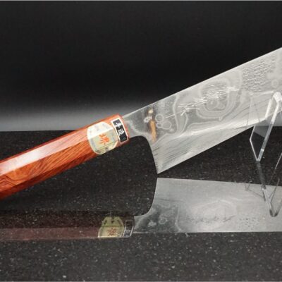 Nakiri Double bevel Stainless Damascus 10A